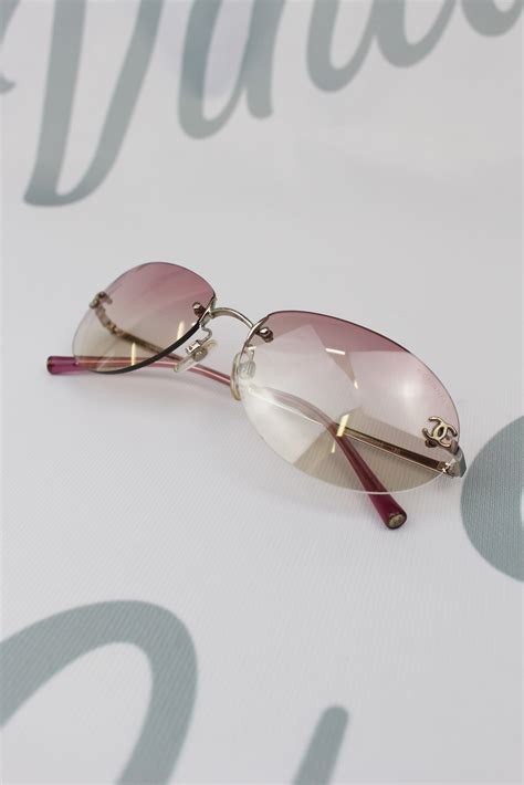 chanel pink sunglasses vintage|chanel glasses old women's.